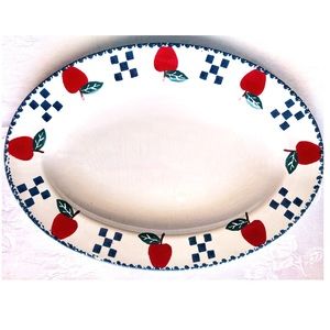 ❌SOLD❌Chaparral Pottery U.S.A. Apple Serving Plate